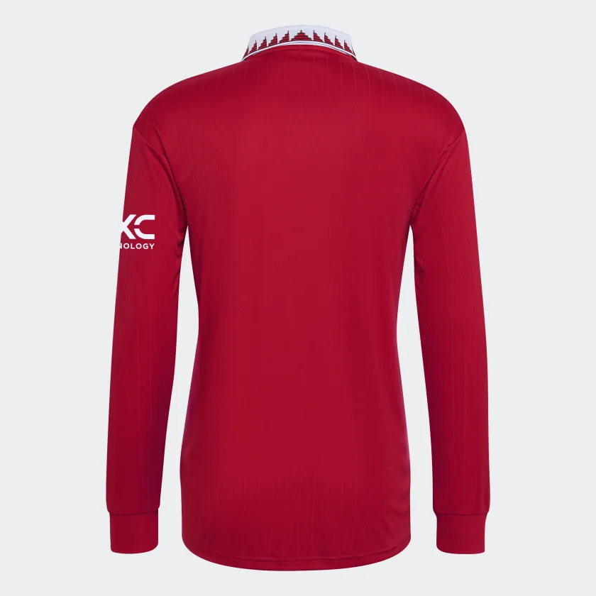 adidas Manchester United Long Sleeve Home Jersey 2022/23 - Image 2