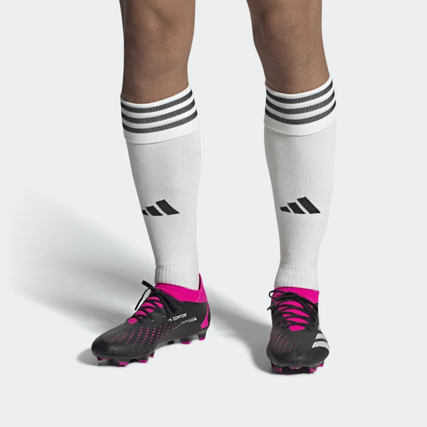 adidas Predator Accuracy.3 Firm Ground (Core Black/Pink 2) - Image 3