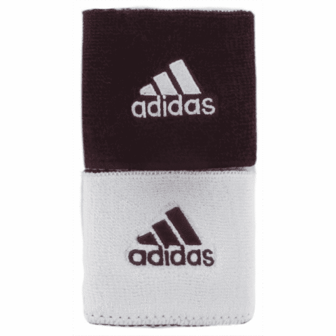 Interval Reversible Wristband - Maroon/White