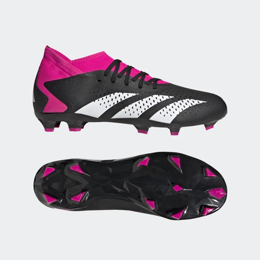 adidas Predator Accuracy.3 Firm Ground (Core Black/Pink 2) - Image 2