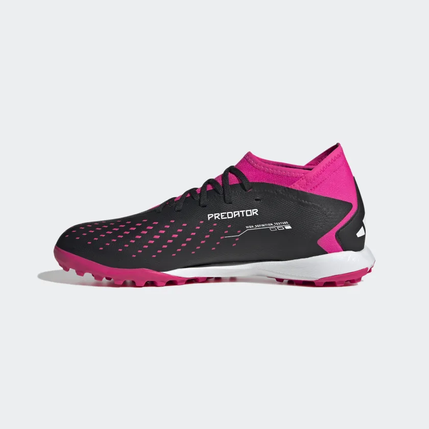 adidas Predator Accuracy.3 Turf Shoes (Core Black / Pink) - Image 5