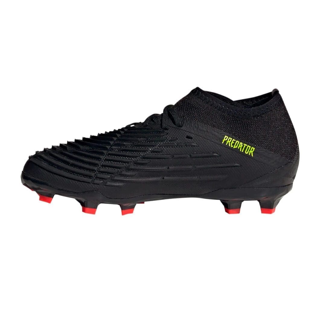 adidas Predator Edge.1 Firm Ground Shoes (Black / Green) - Image 3