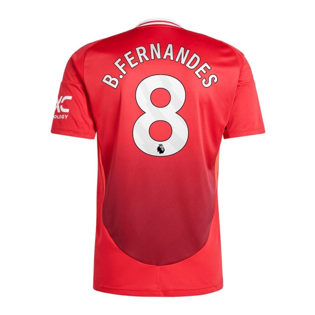 adidas Manchester United "Fernandes #8" Men's Stadium Home Jersey 2024/25 - Image 2