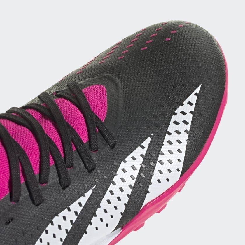 adidas Predator Accuracy.3 Turf Shoes (Core Black / Pink) - Image 6
