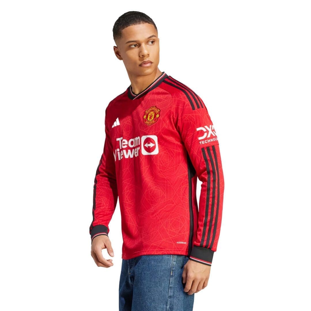 adidas Manchester United L/S Men's Stadium Home Jersey 2023/24 - Image 2