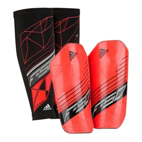 adidas F50 Messi Pro Lite Shin Guards (Black/Red)