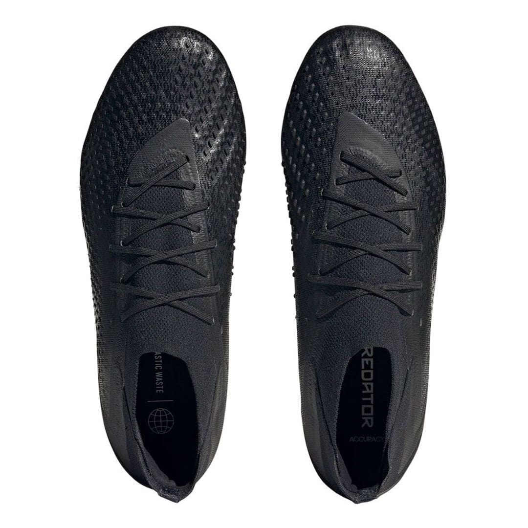 adidas Predator Accuracy .1 Firm Ground (Core Black / Cloud White) - Image 4