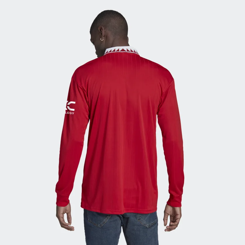 adidas Manchester United Long Sleeve Home Jersey 2022/23 - Image 4
