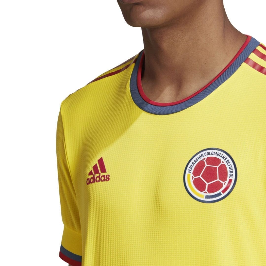 adidas Colombia Men's Authentic Home Jersey 2021 - Image 4