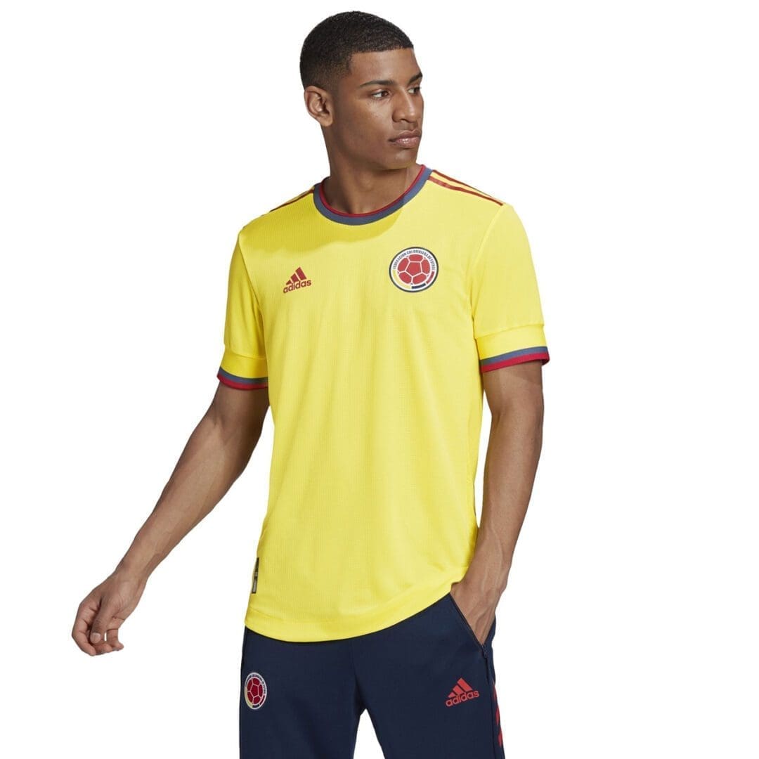 adidas Colombia Men's Authentic Home Jersey 2021 - Image 3