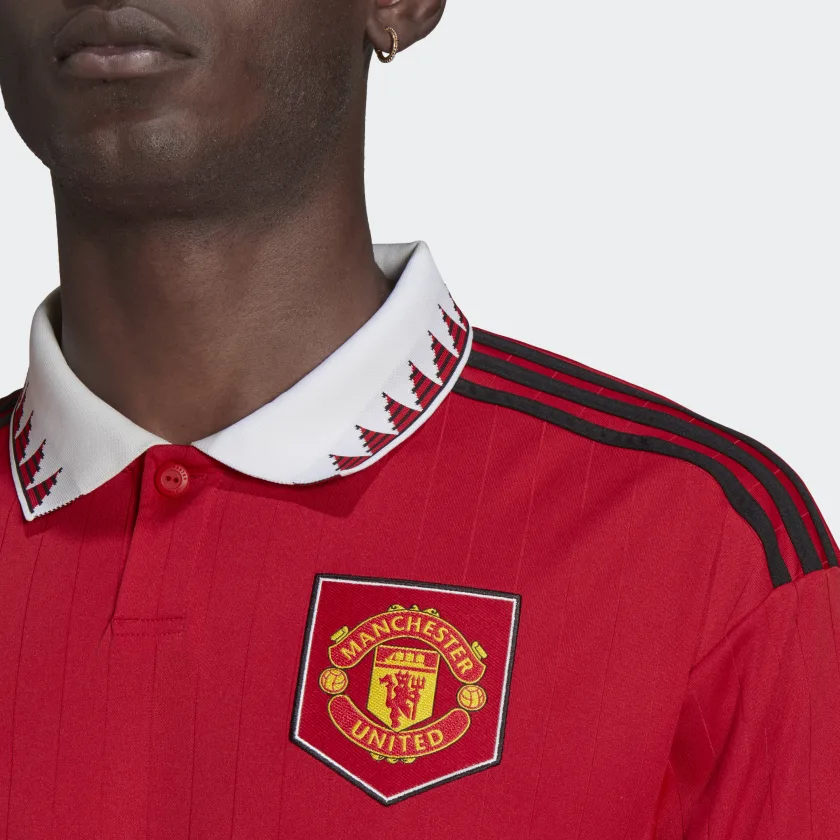 adidas Manchester United Long Sleeve Home Jersey 2022/23 - Image 6