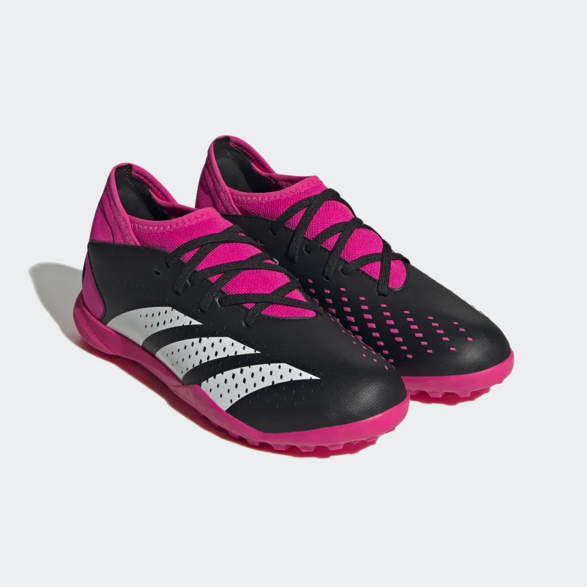 adidas Predator Accuracy.3 Youth Turf (Core Black / Team Shock Pink 2) - Image 4