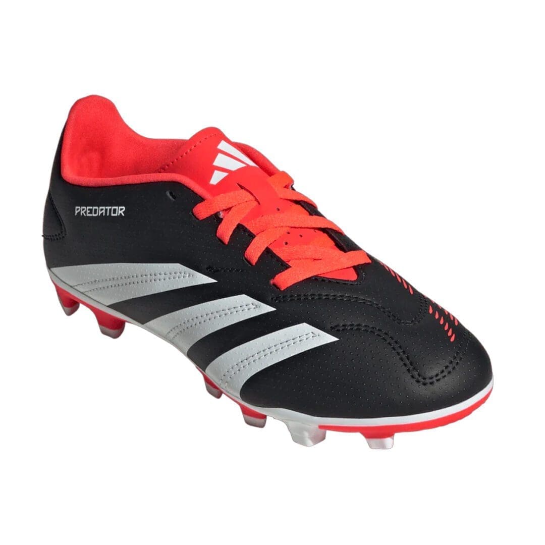 adidas Predator Club Youth Flexible Ground Cleats (Core Black) - Image 3