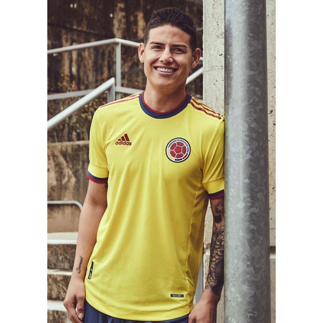 adidas Colombia Men's Authentic Home Jersey 2021 - Image 2