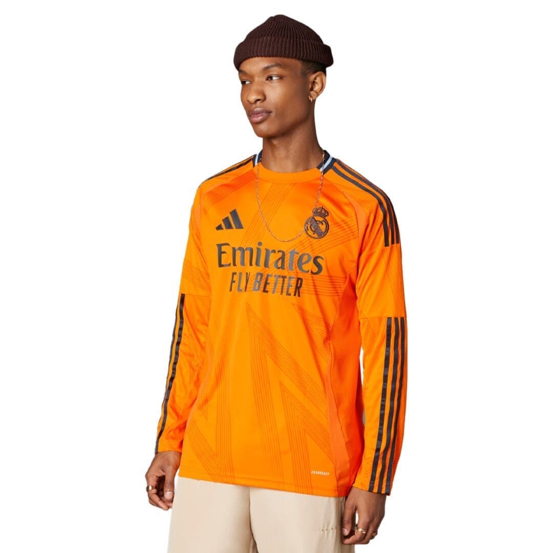 adidas Real Madrid Men's Long Sleeve Stadium Away Jersey 2024/25 - Image 2