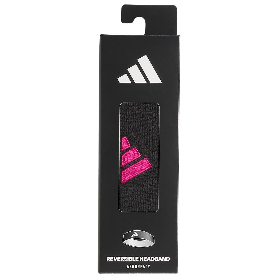 adidas Interval Reversible Headband 2.0 (Pink/Black) - Image 2