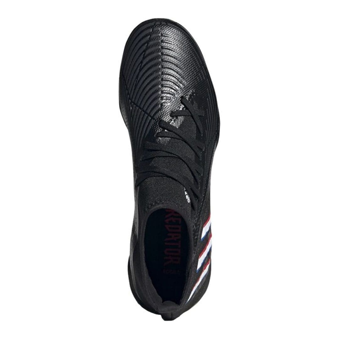 adidas Predator Edge.3 Turf Shoes (Black/Vivid Red) - Image 2