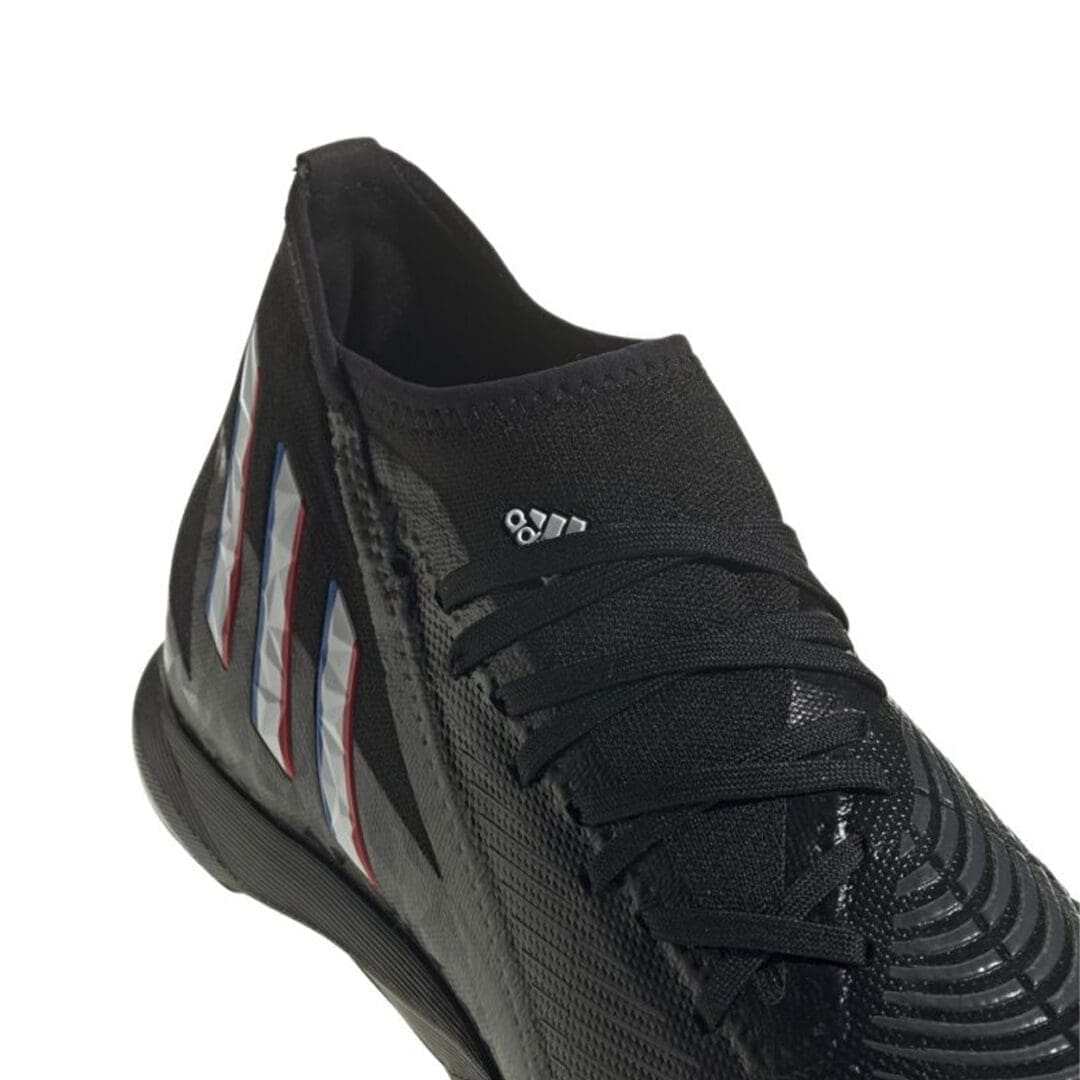 adidas Predator Edge.3 Turf Shoes (Black/Vivid Red) - Image 4