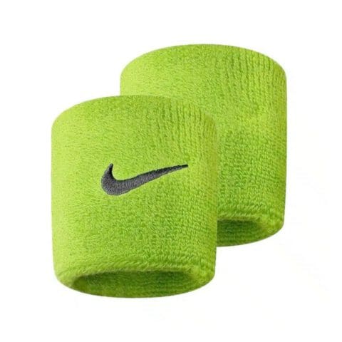 Nike  Swoosh Wristbands-Swoosh Green -Black