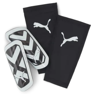 Puma ULTRA Flex Sleeve Soccer Shin Guards Black/White