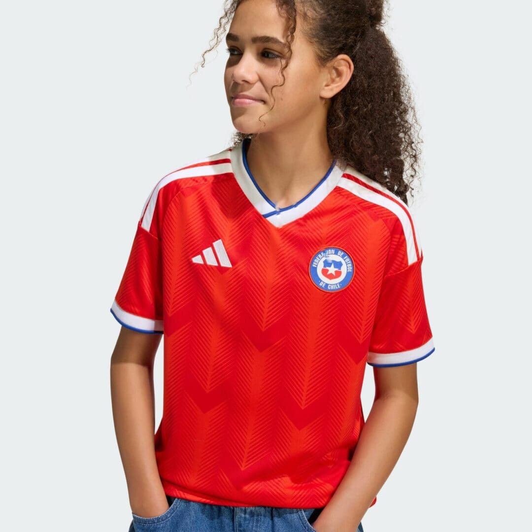 adidas Chile Home Youth Stadium Soccer Jersey 26/27 - Image 3