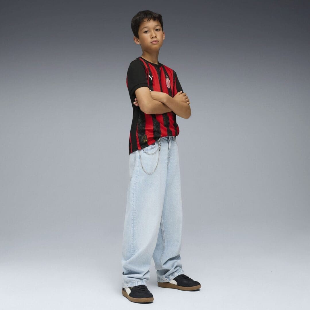 Puma AC Milan Home Youth Soccer Jersey 25/26 - Image 3