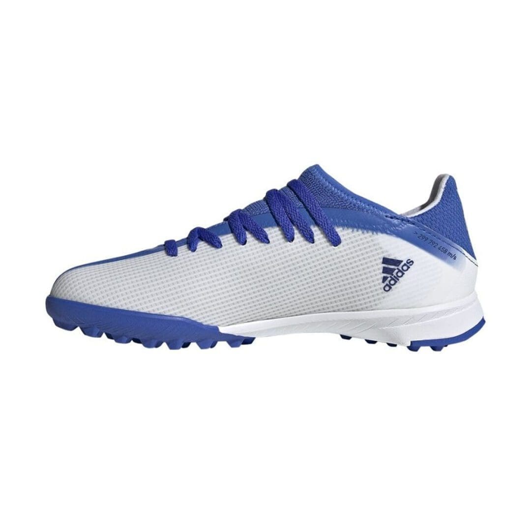 adidas X Speedflow.3 Youth Turf (Cloud White/Blue) - Image 2