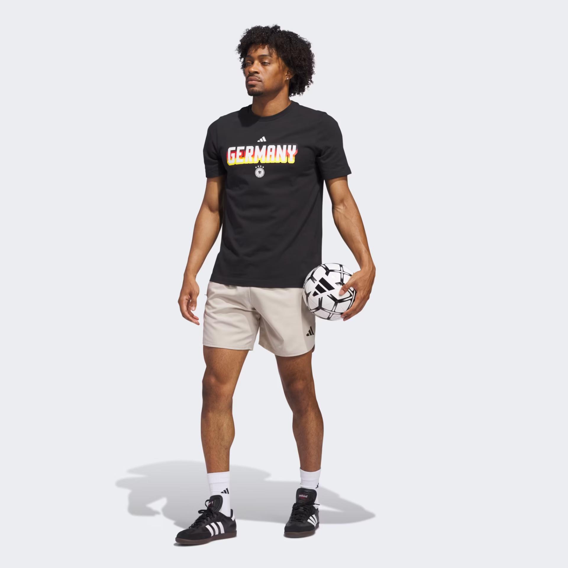 adidas World Cup Germany Men's Home Graphic Tee 26 - Black - Image 6