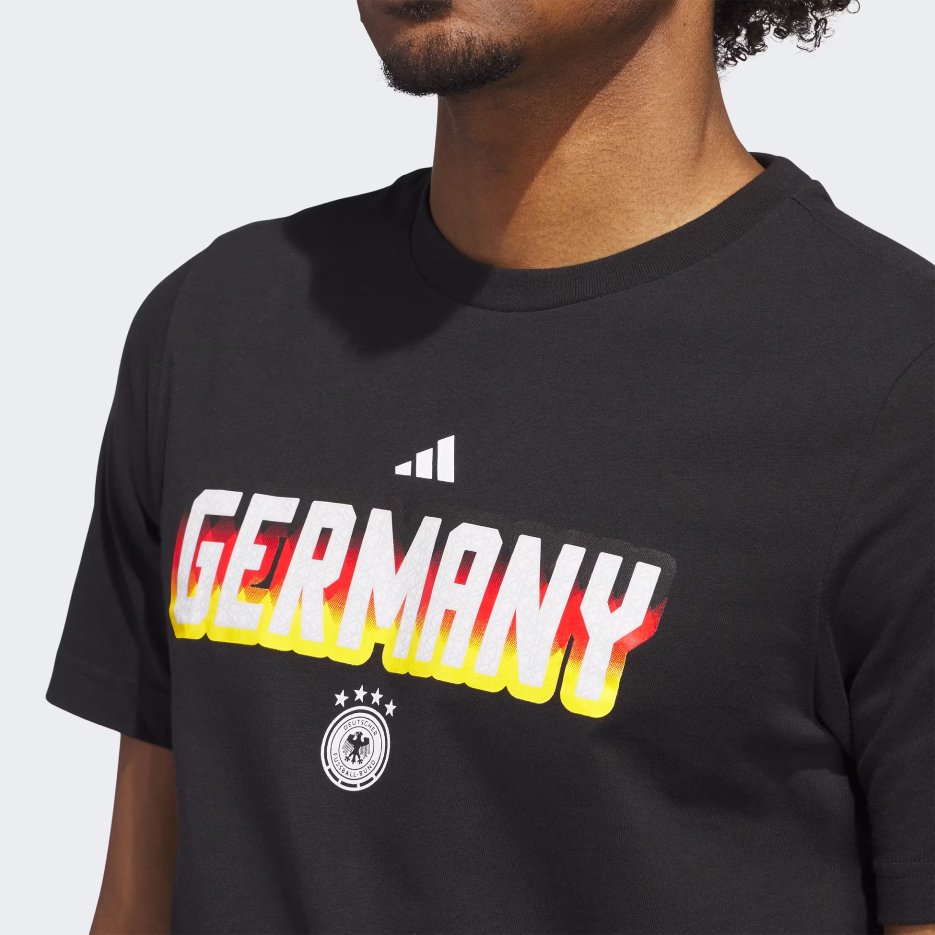 adidas World Cup Germany Men's Home Graphic Tee 26 - Black - Image 2