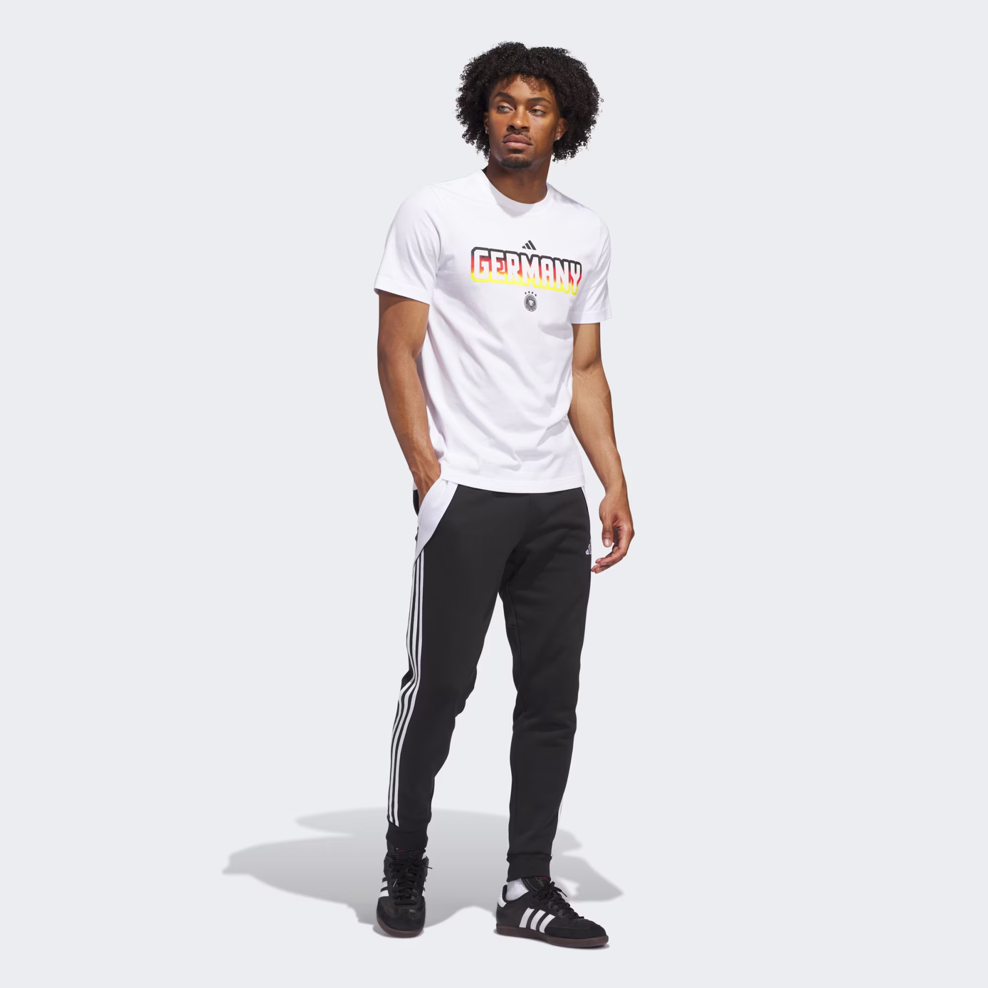 adidas World Cup Germany Men's Home Graphic Tee 26 – White - Image 2