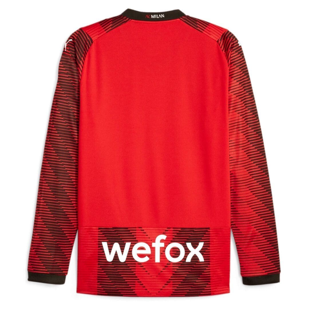 Puma AC Milan Men's L/S Home Jersey 2023/24 - Image 2