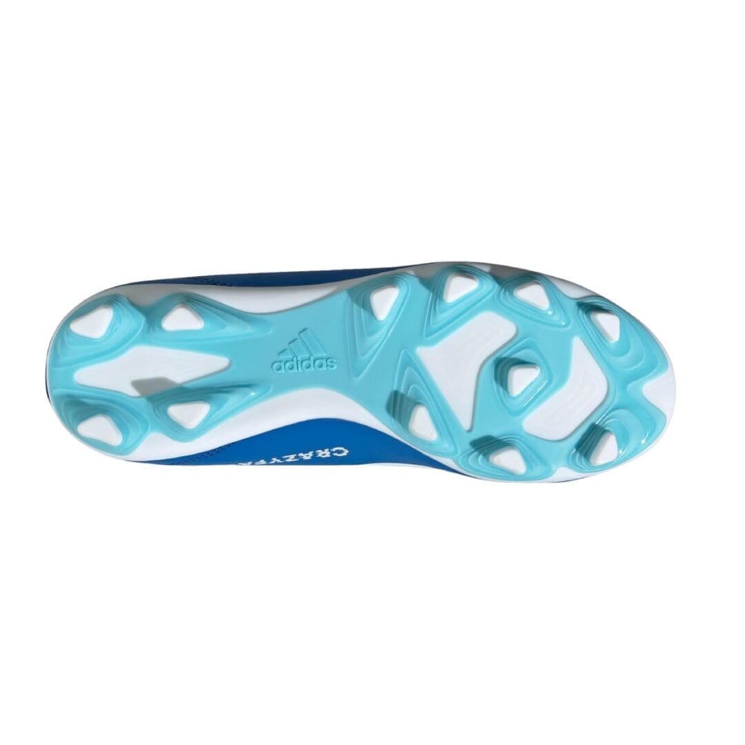 adidas X Crazylight.4 Youth Firm Ground Shoes (Bright Royal / White) - Image 4