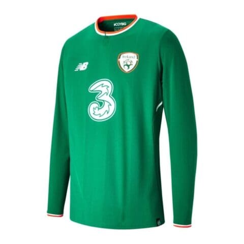 New Balance Ireland Men's Long Sleeve Home Jersey 2017/18