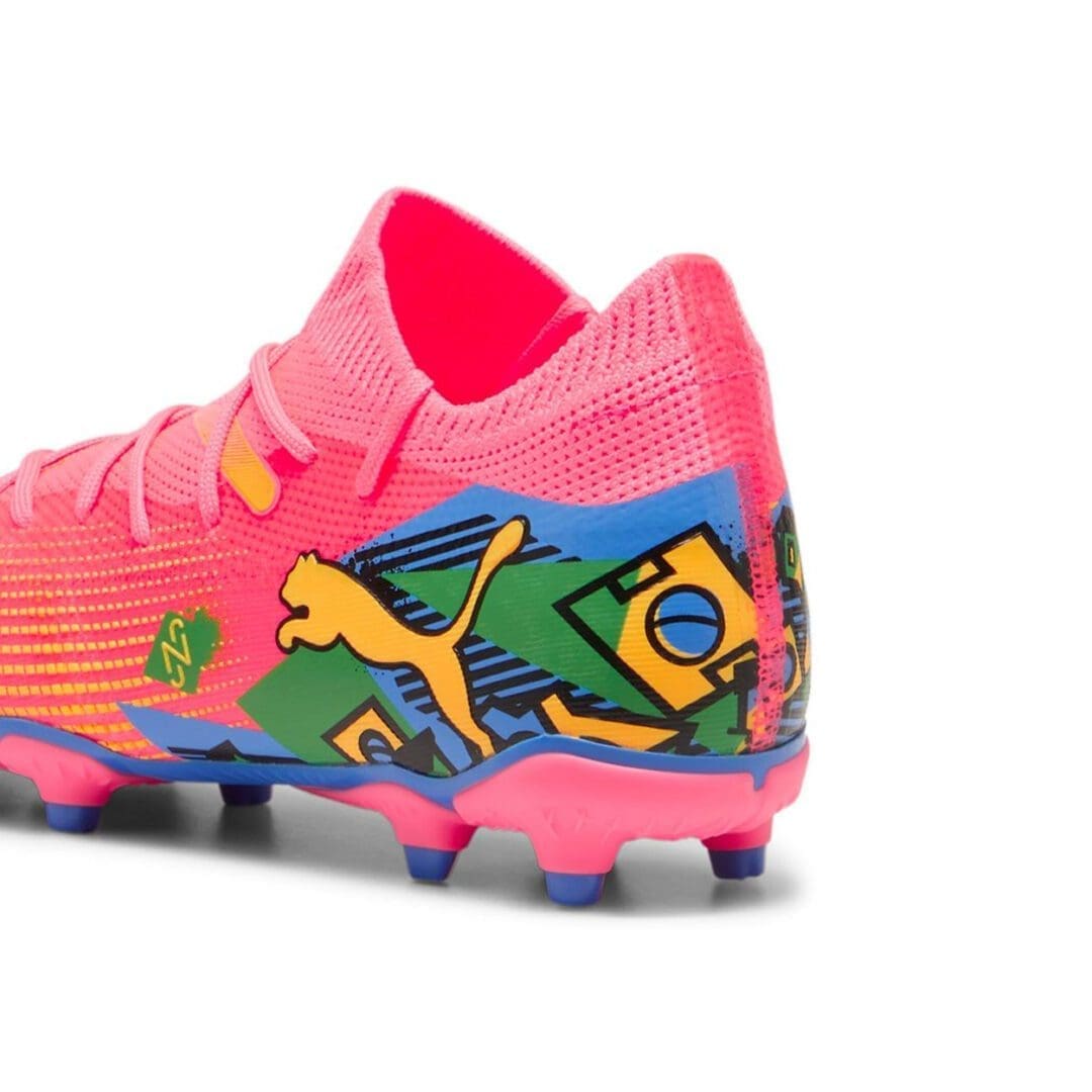 Puma Future Junior 7 Match NJR Cleats FG (Sunset Glow / Bluemazing) - Image 5