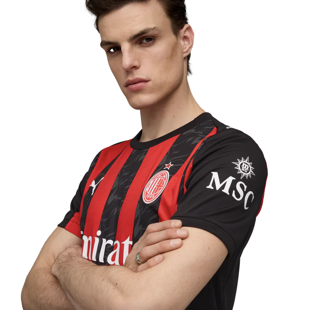 Puma AC Milan Home Men's Stadium Soccer Jersey 25/26 - Image 2