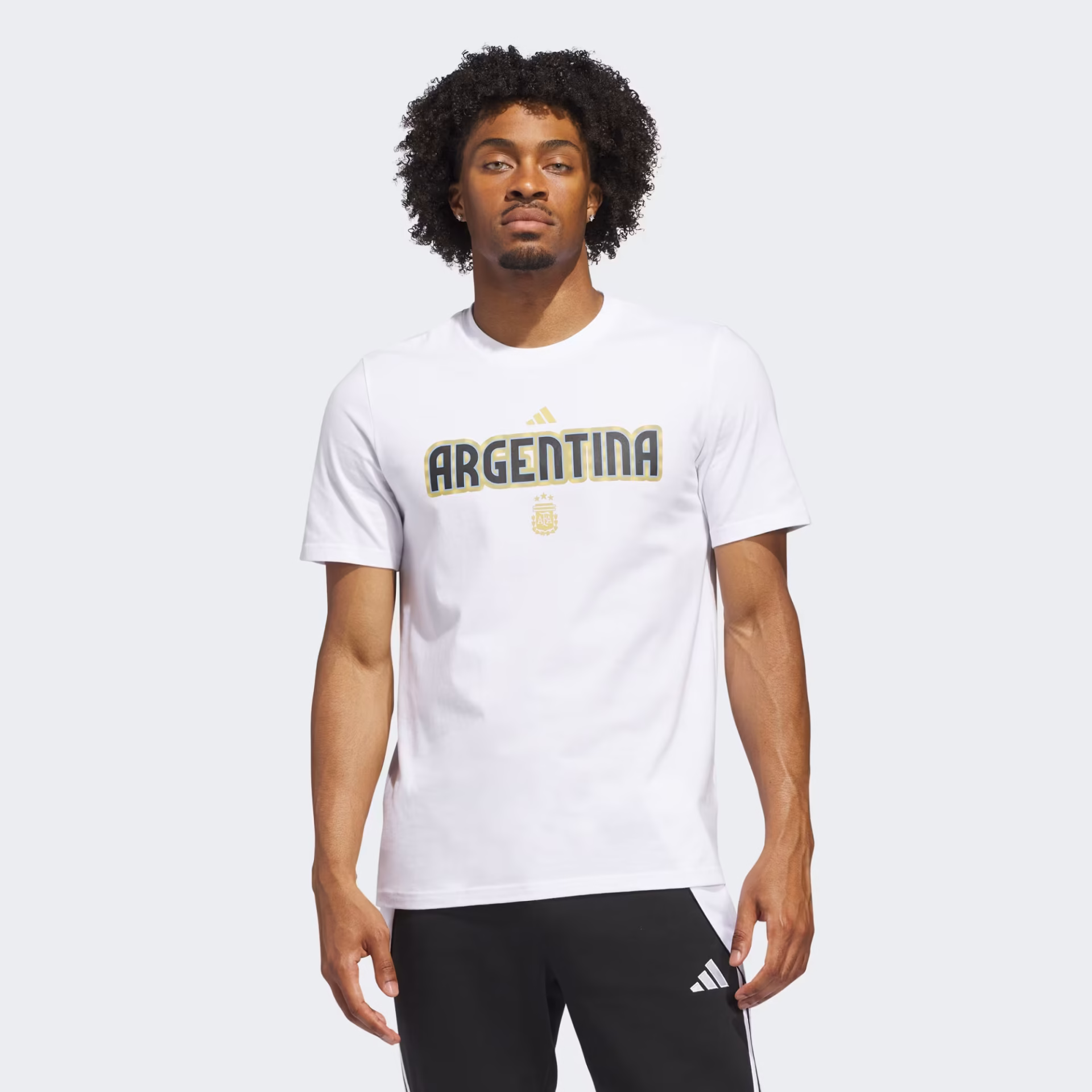 adidas World Cup Argentina Men's Home Graphic Tee 26 - White - Image 4