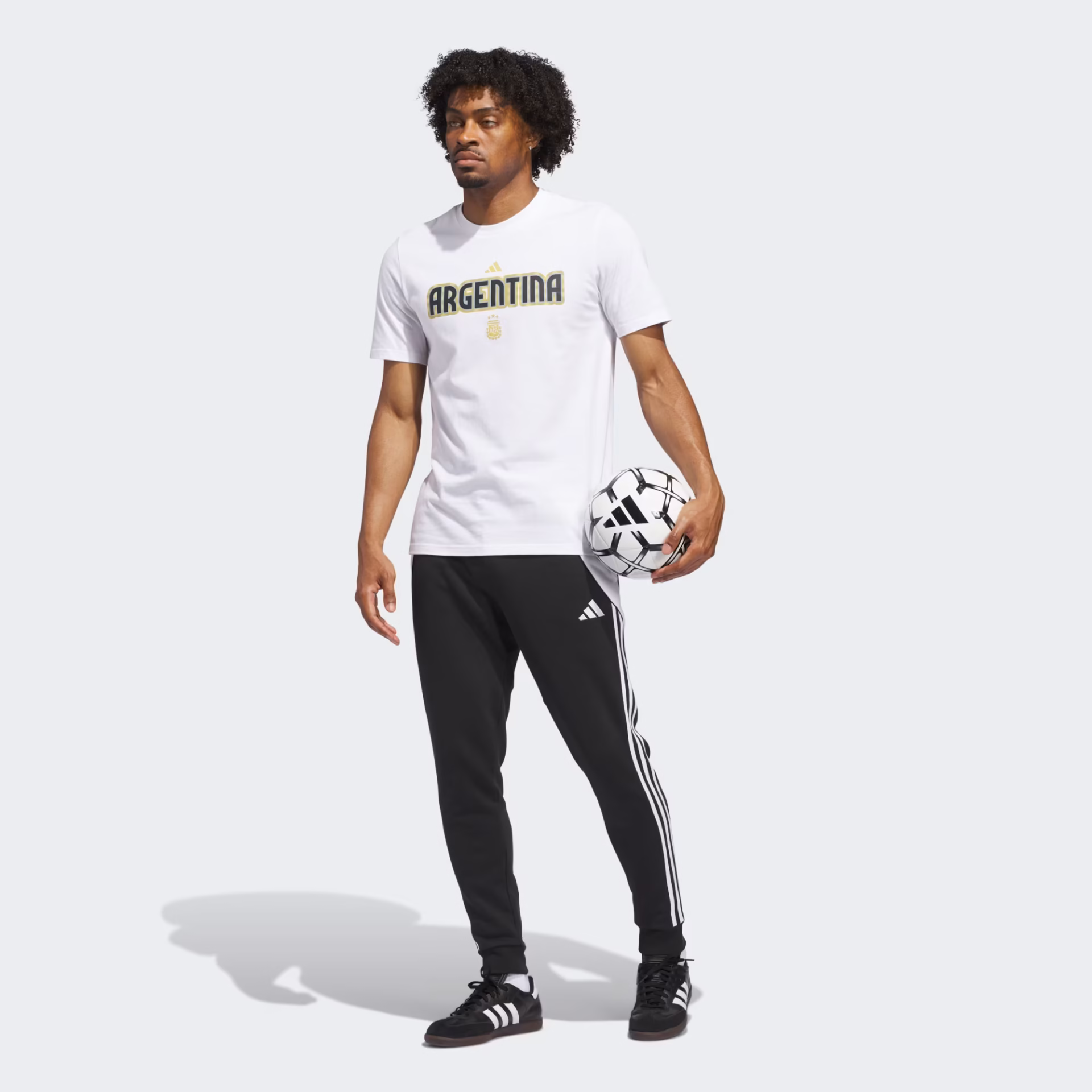 adidas World Cup Argentina Men's Home Graphic Tee 26 - White - Image 6