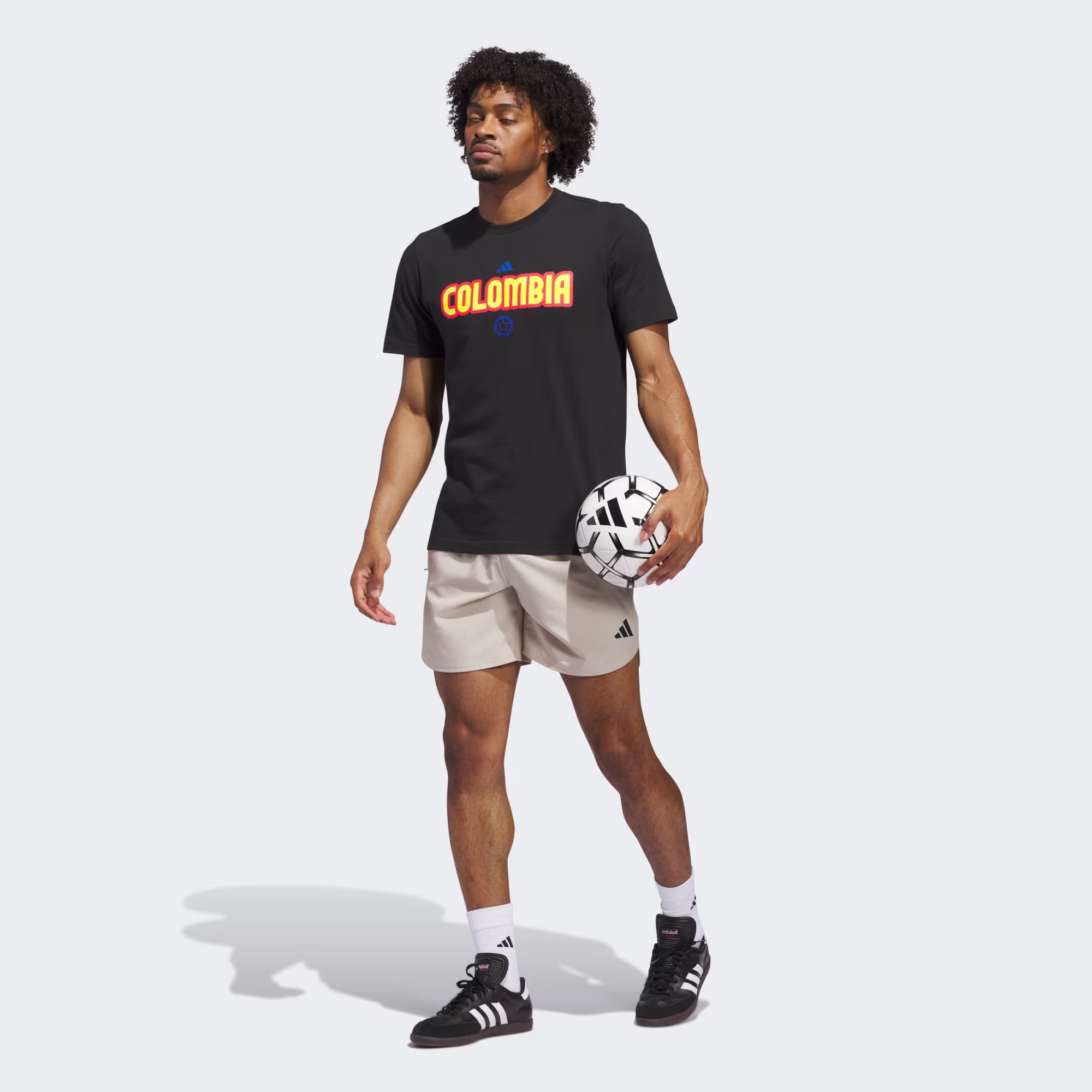 adidas World Cup Colombia Men's Home Graphic Tee 26 - Black - Image 6