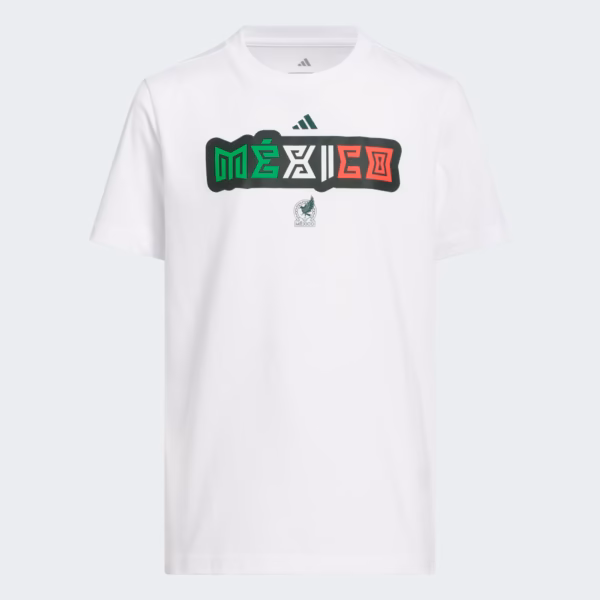 adidas World Cup Mexico Youth Home Graphic Tee 26 - White
