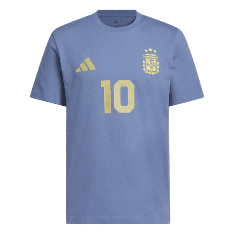 adidas Argentina Home Messi #10 Men's Graphic Tee 26 - Blue