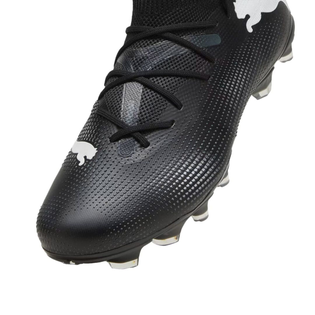 Puma Future 7 Match Firm Ground Soccer Cleats (Black) - Image 3