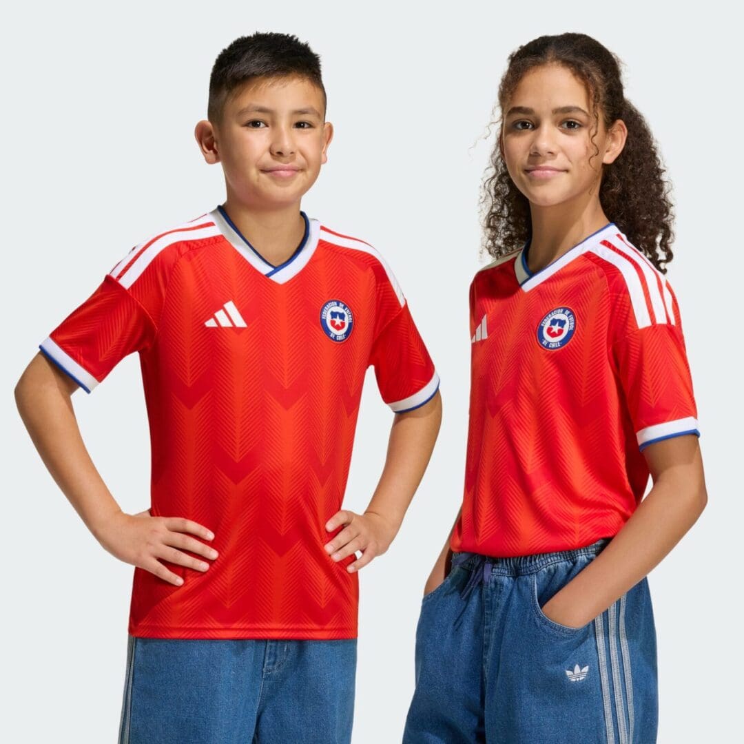 adidas Chile Home Youth Stadium Soccer Jersey 26/27 - Image 4