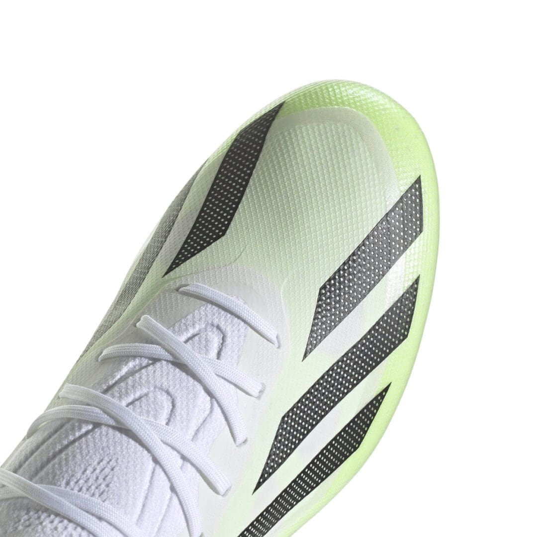 adidas X CrazyFast .1 Firm Ground Cleats Shoes (Lucid Lemon/White) - Image 6