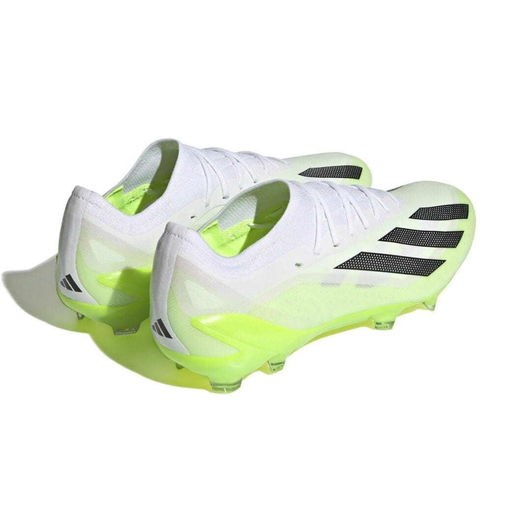 adidas X CrazyFast .1 Firm Ground Cleats Shoes (Lucid Lemon/White) - Image 5