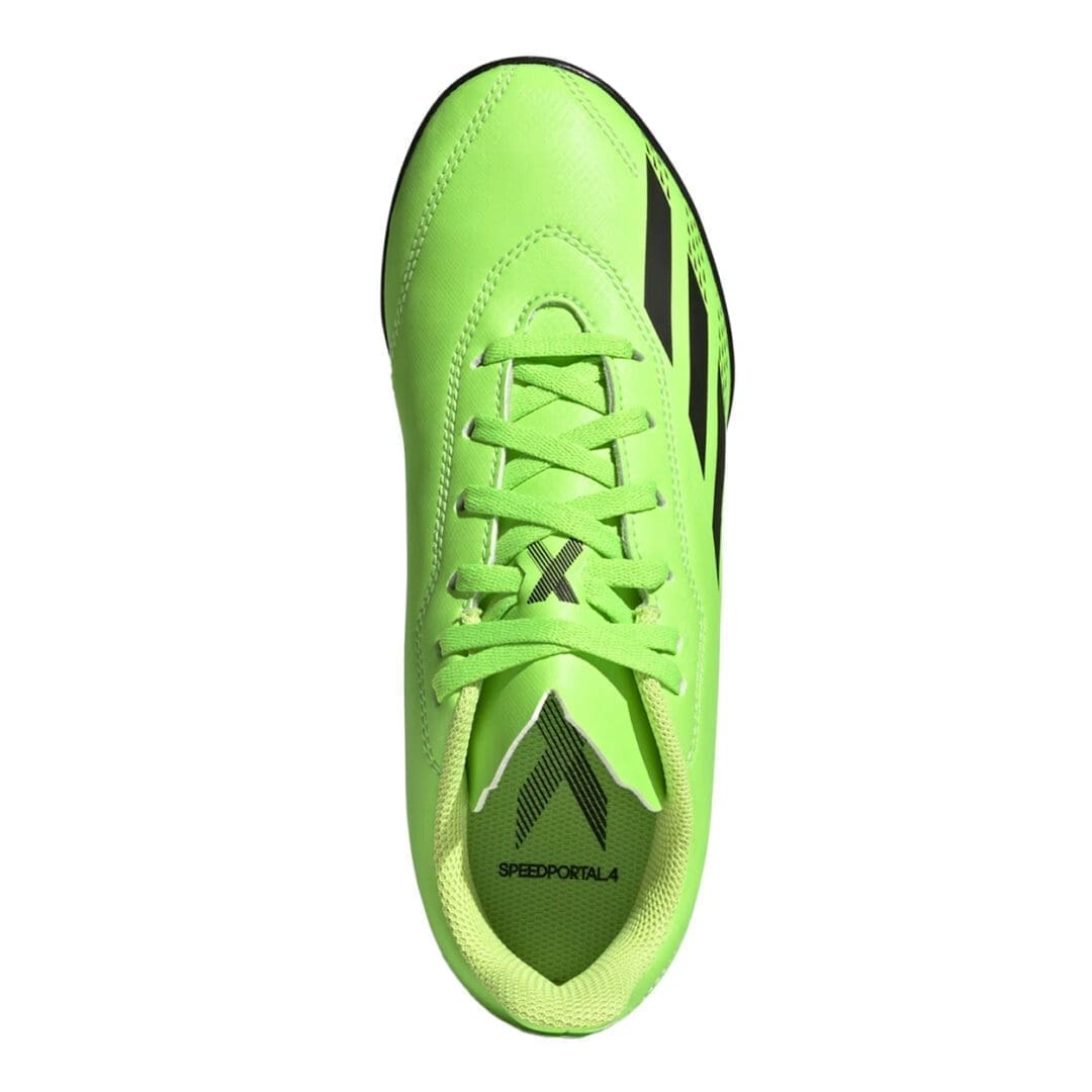 adidas X Speedportal.4 Youth Turf Shoes (Solar Green / Black) - Image 3
