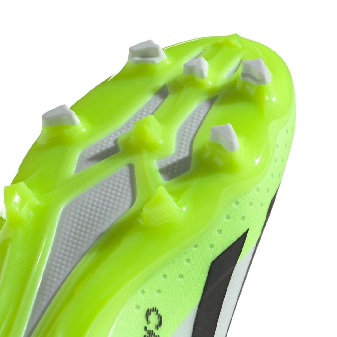 adidas X Crazyfast .3 Laceless Firm Ground (White/Green) - Image 5