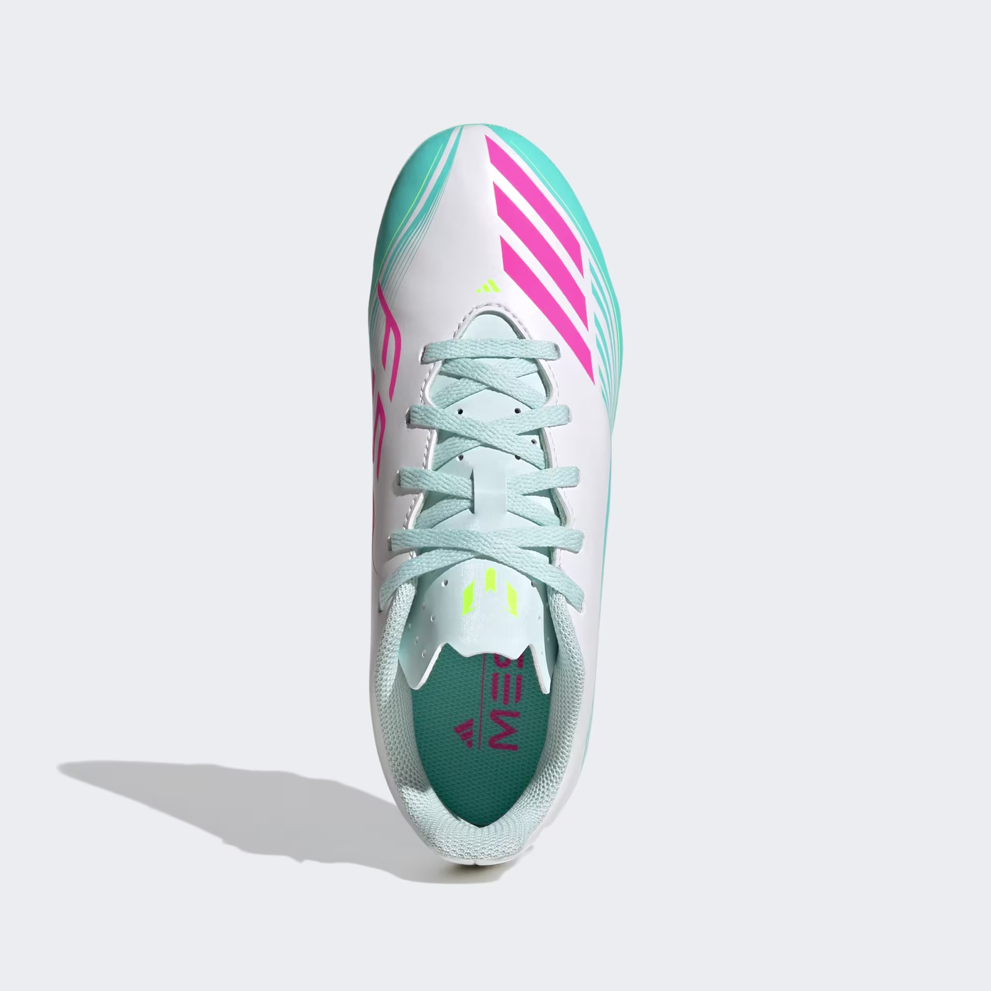 adidas F50 MESSI CLUB Youth Firm Ground / Multi Ground Soccer Cleats Aurora Radiant Pack - Image 3