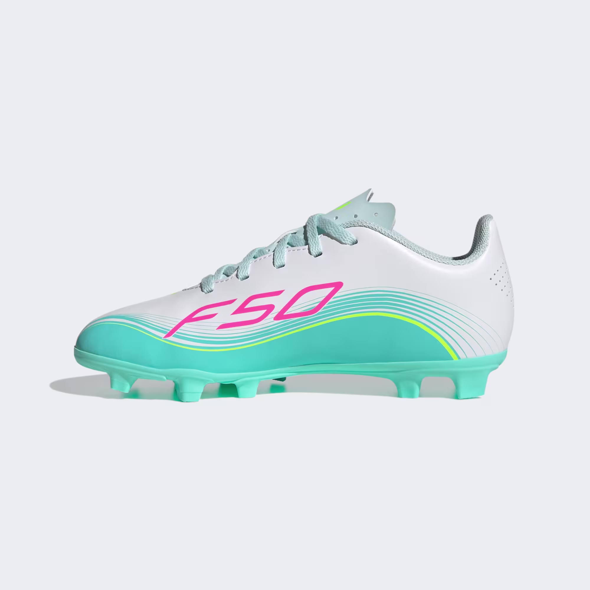 adidas F50 MESSI CLUB Youth Firm Ground / Multi Ground Soccer Cleats Aurora Radiant Pack - Image 7