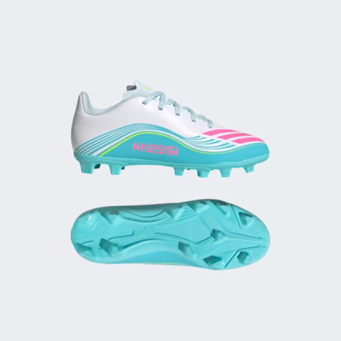 adidas F50 MESSI CLUB Youth Firm Ground / Multi Ground Soccer Cleats Aurora Radiant Pack