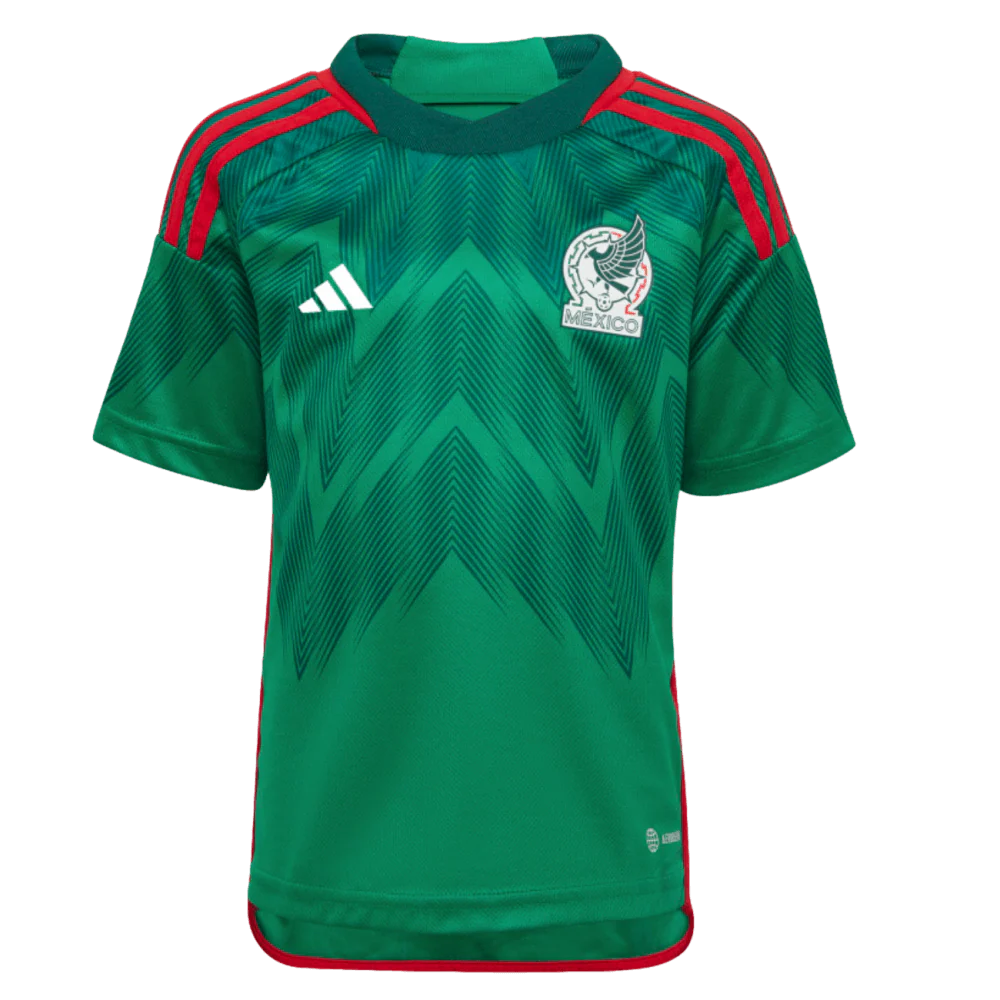 adidas Mexico 2022 Little Kids Home Mini Kit - Image 2